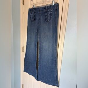 Vintage Old Navy sailor-style Women's Blue Flared Jeans